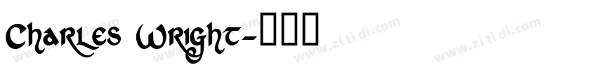 Charles Wright字体转换